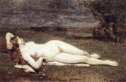 Jean Baptiste Camille  Corot Recreation by our Gallery oil painting on canvas